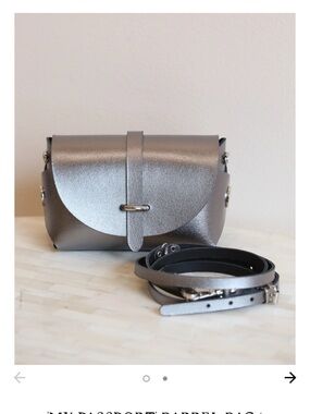 Mini Envelope Crossbody - Metallic Bronze, Gunmetal & Leopard